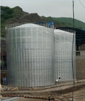 铁岭粮食钢板仓的安装全过程不用热焊接